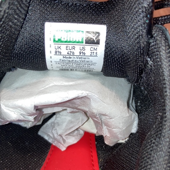 Alexander McQueen x Puma colab Mens sneakers LEFT SHOE ONLY Green black luxury - Picture 9 of 11